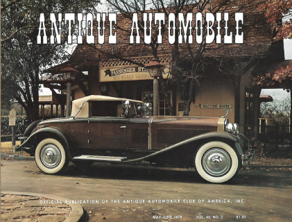 ANTIQUE AUTOMOBILE 1976 MAY - '29 8ASS ISOTTOA-FRANSCHINI, '17 STUTZ BEARCAT